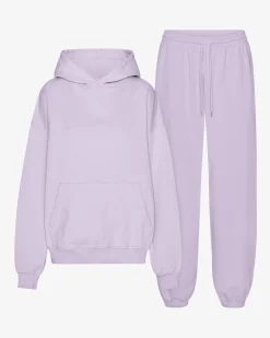 Organic Relaxed Hood Sweatsuit - Soft Lavender