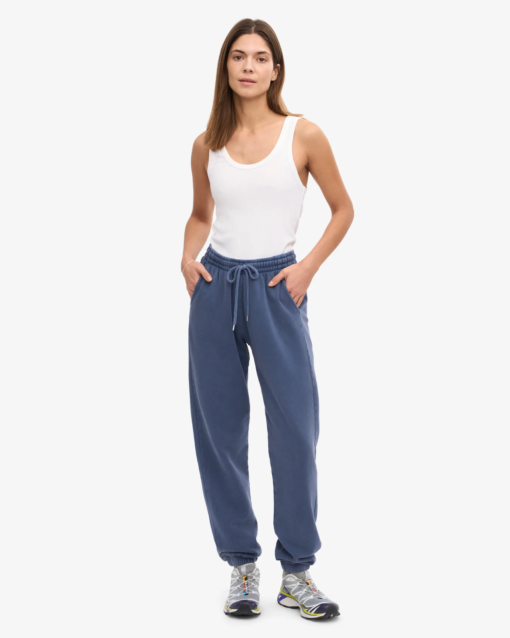 Organic Relaxed Hood Sweatsuit - Neptune Blue