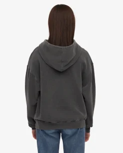 Organic Relaxed Hood Sweatsuit - Faded Black
