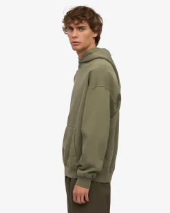 Organic Relaxed Hood Sweatsuit - Dusty Olive