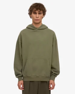 Organic Relaxed Hood Sweatsuit - Dusty Olive
