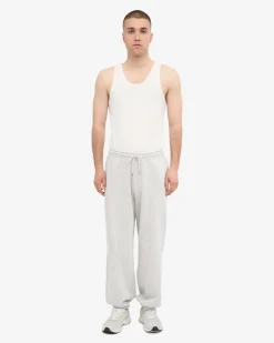 Organic Relaxed Hood Sweatsuit - Snow Melange