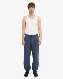Organic Relaxed Hood Sweatsuit - Petrol Blue