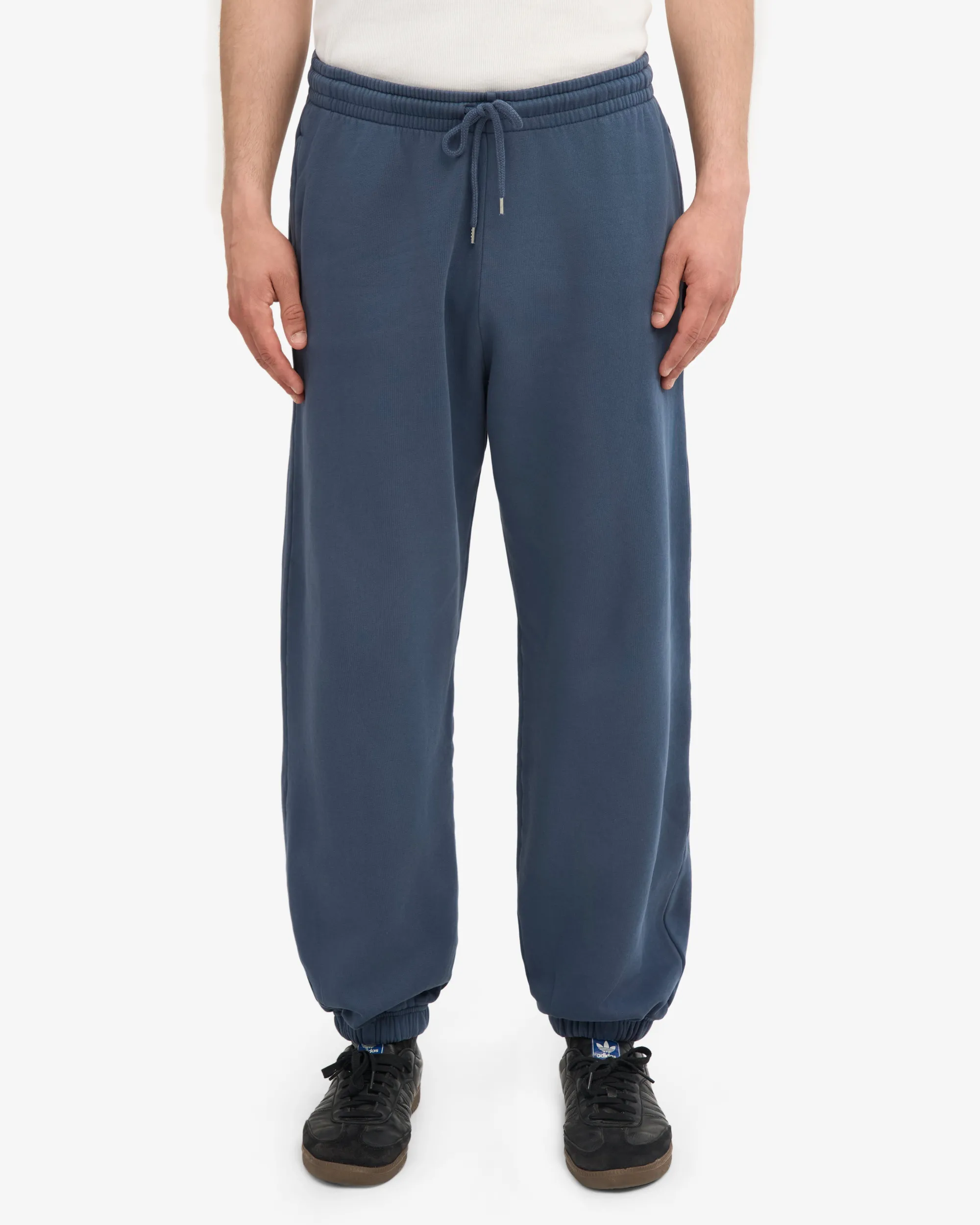 Organic Relaxed Hood Sweatsuit - Petrol Blue
