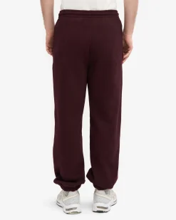 Organic Relaxed Hood Sweatsuit - Oxblood Red