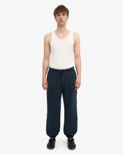Organic Relaxed Hood Sweatsuit - Navy Blue