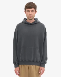 Organic Relaxed Hood Sweatsuit - Faded Black
