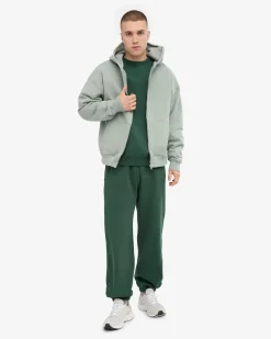 Organic Relaxed Sweatpants - Emerald Green