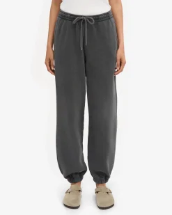 Organic Relaxed Sweatpants - Faded Black