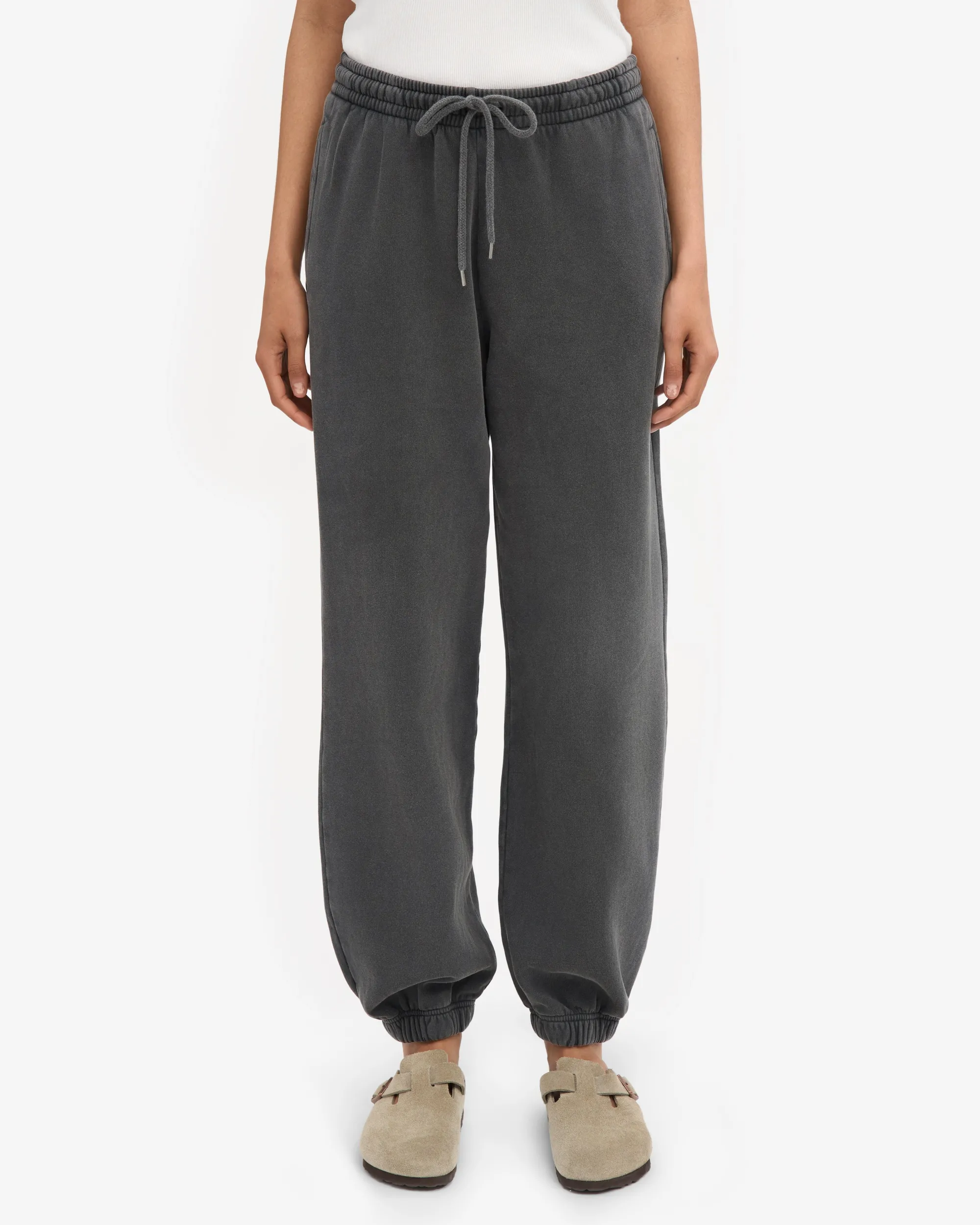 Organic Relaxed Sweatpants - Faded Black