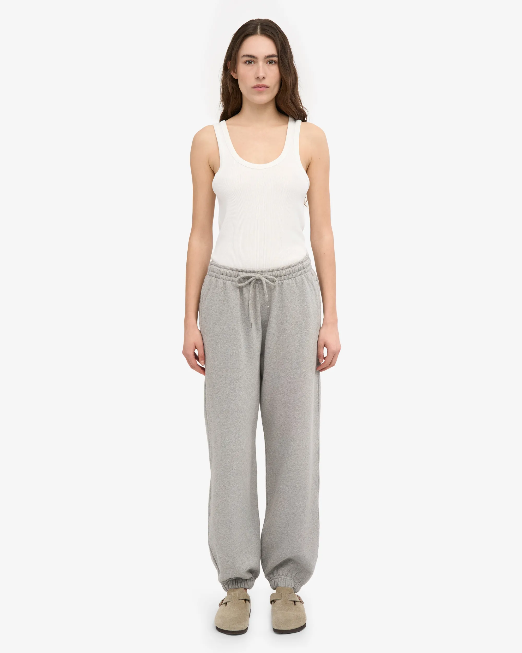 Organic Relaxed Sweatpants - Heather Grey