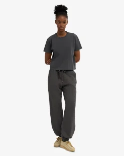 Organic Relaxed Sweatpants - Lava Grey