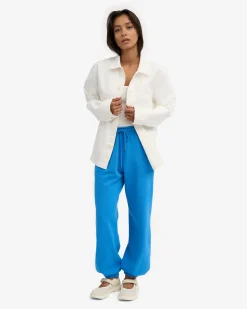 Organic Relaxed Sweatpants - Pacific Blue