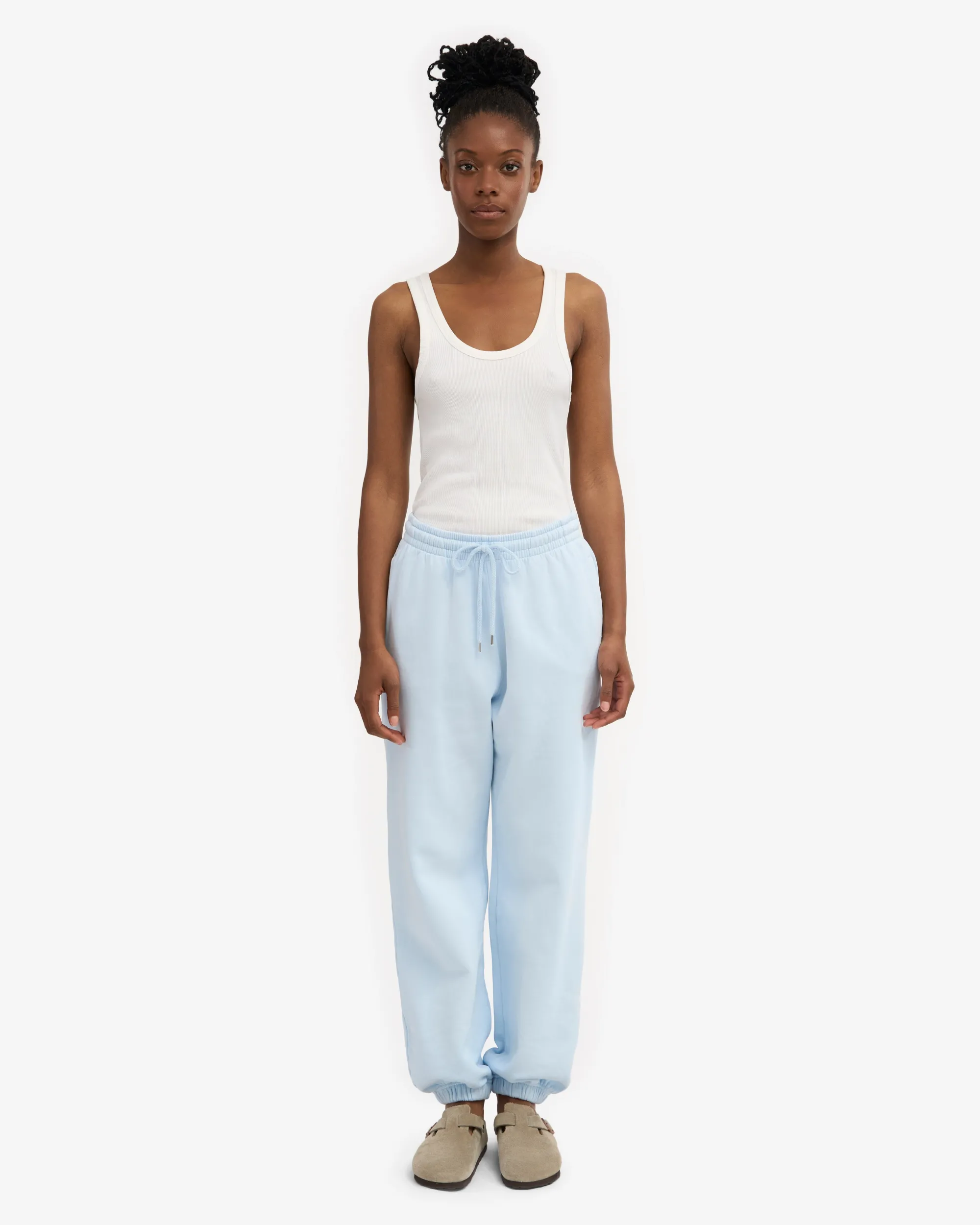 Organic Relaxed Sweatpants - Polar Blue