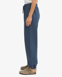 Organic Relaxed Sweatpants - Petrol Blue