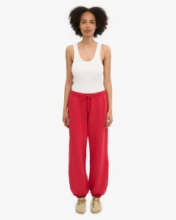 Organic Relaxed Sweatpants - Scarlet Red