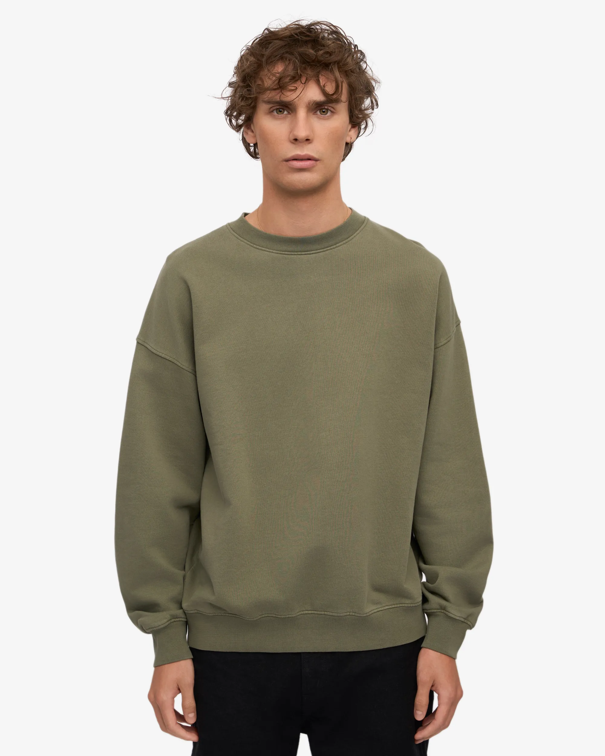 Organic Relaxed Sweatsuit - Dusty Olive