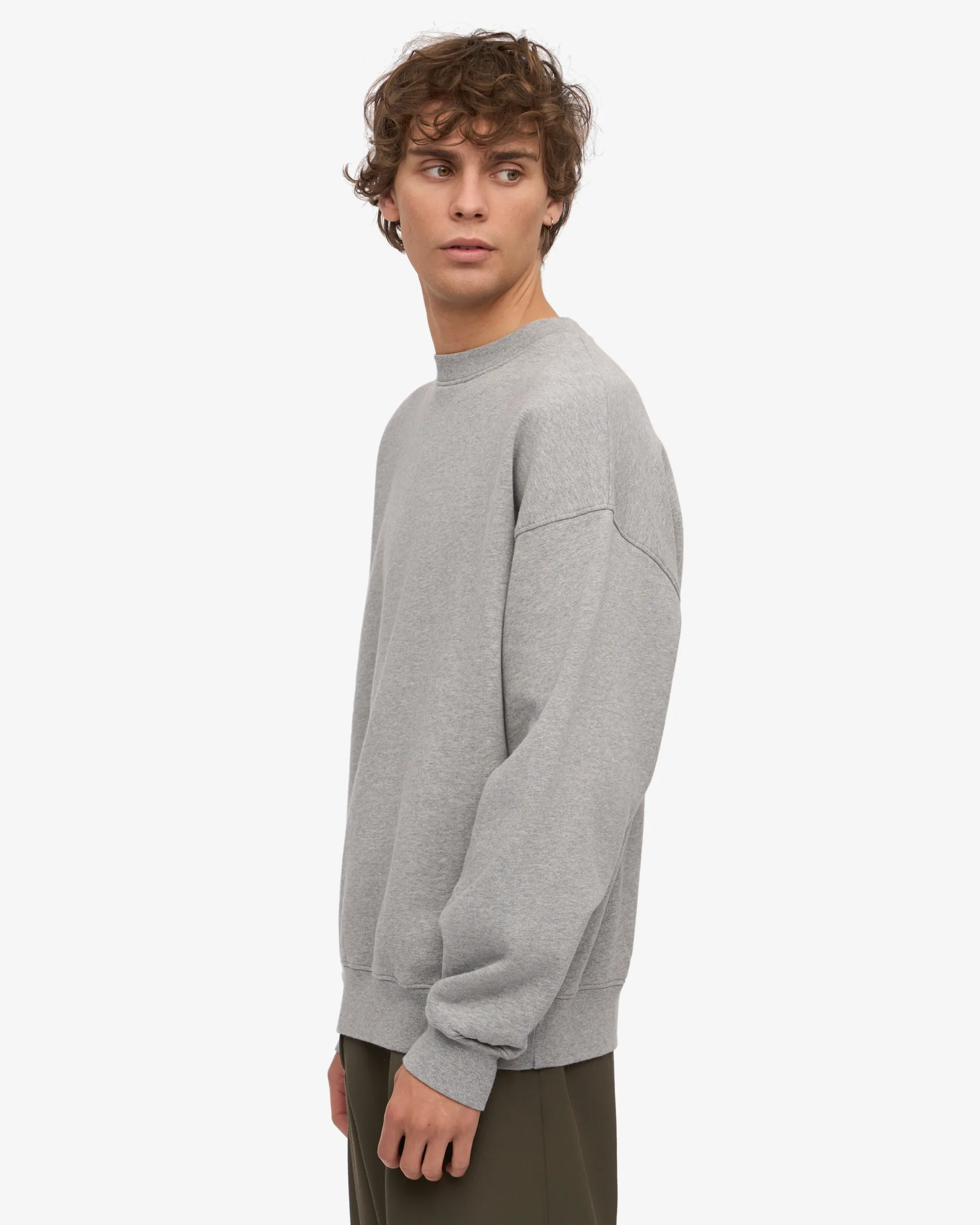 Organic Relaxed Sweatsuit - Heather Grey