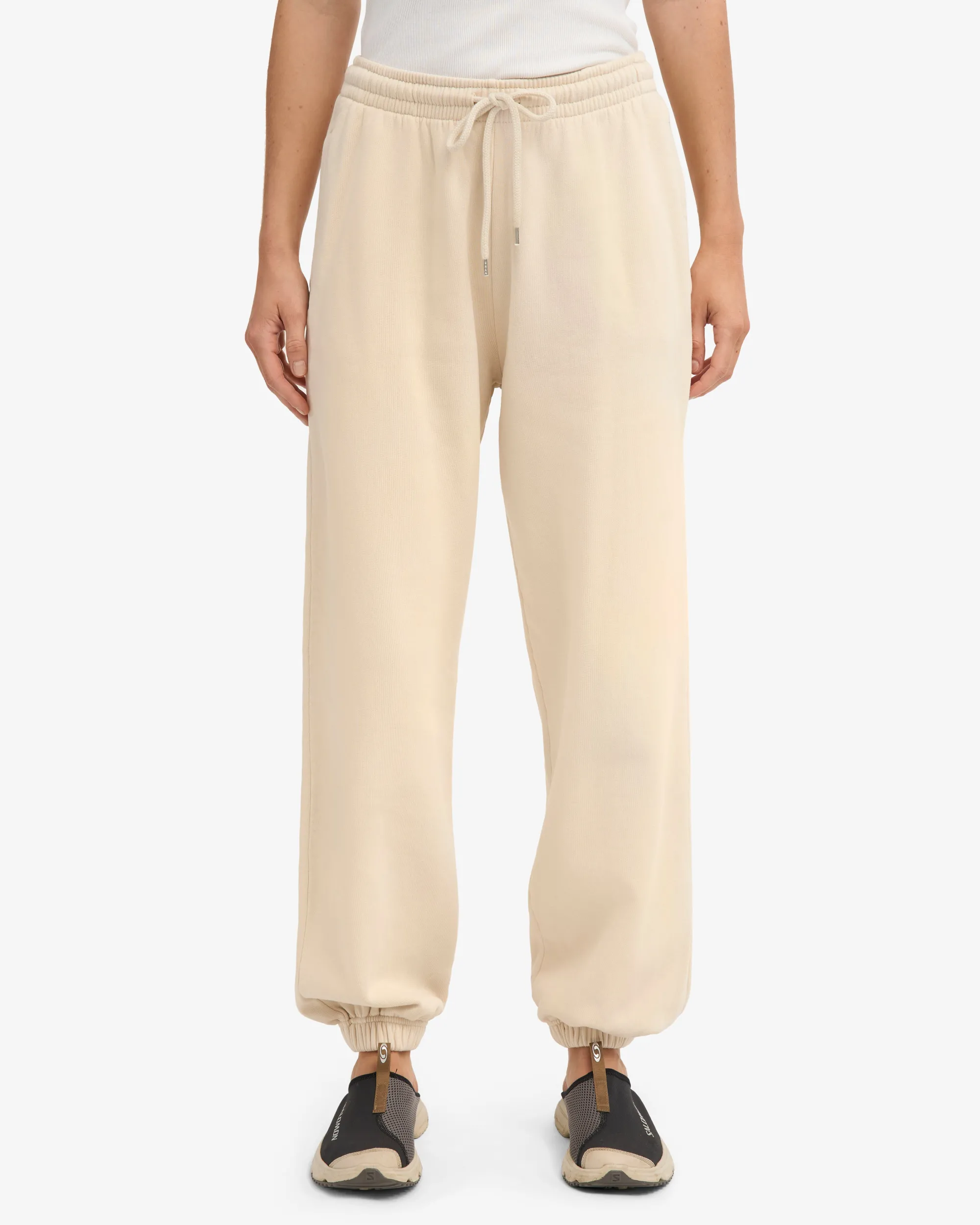Organic Relaxed Sweatsuit - Ivory White