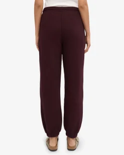 Organic Relaxed Sweatsuit - Oxblood Red