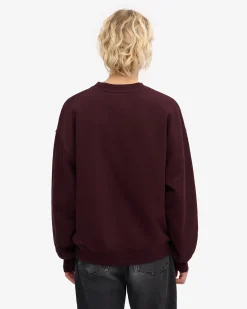 Organic Relaxed Sweatsuit - Oxblood Red