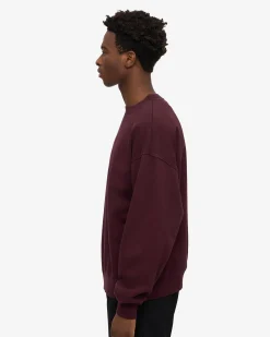 Organic Relaxed Sweatsuit - Oxblood Red