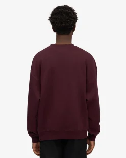 Organic Relaxed Sweatsuit - Oxblood Red