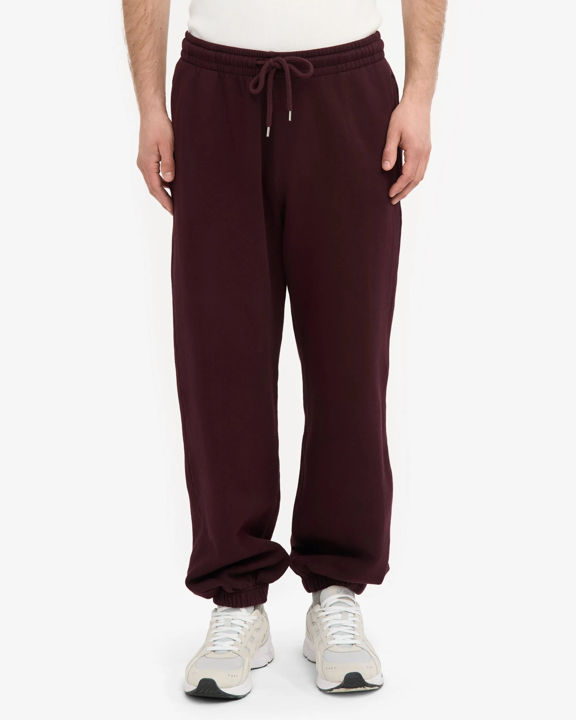 Organic Relaxed Sweatsuit - Oxblood Red