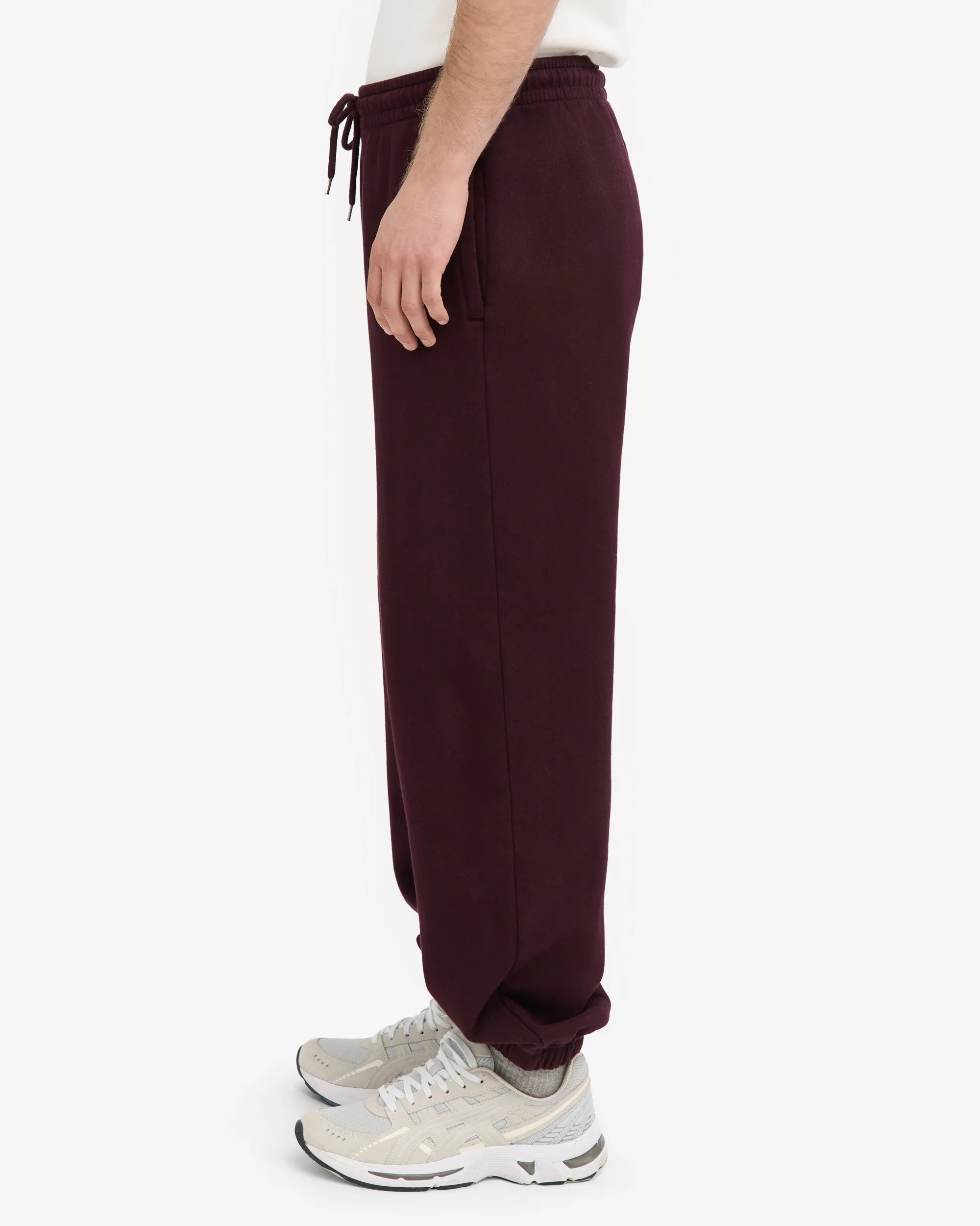 Organic Relaxed Sweatsuit - Oxblood Red