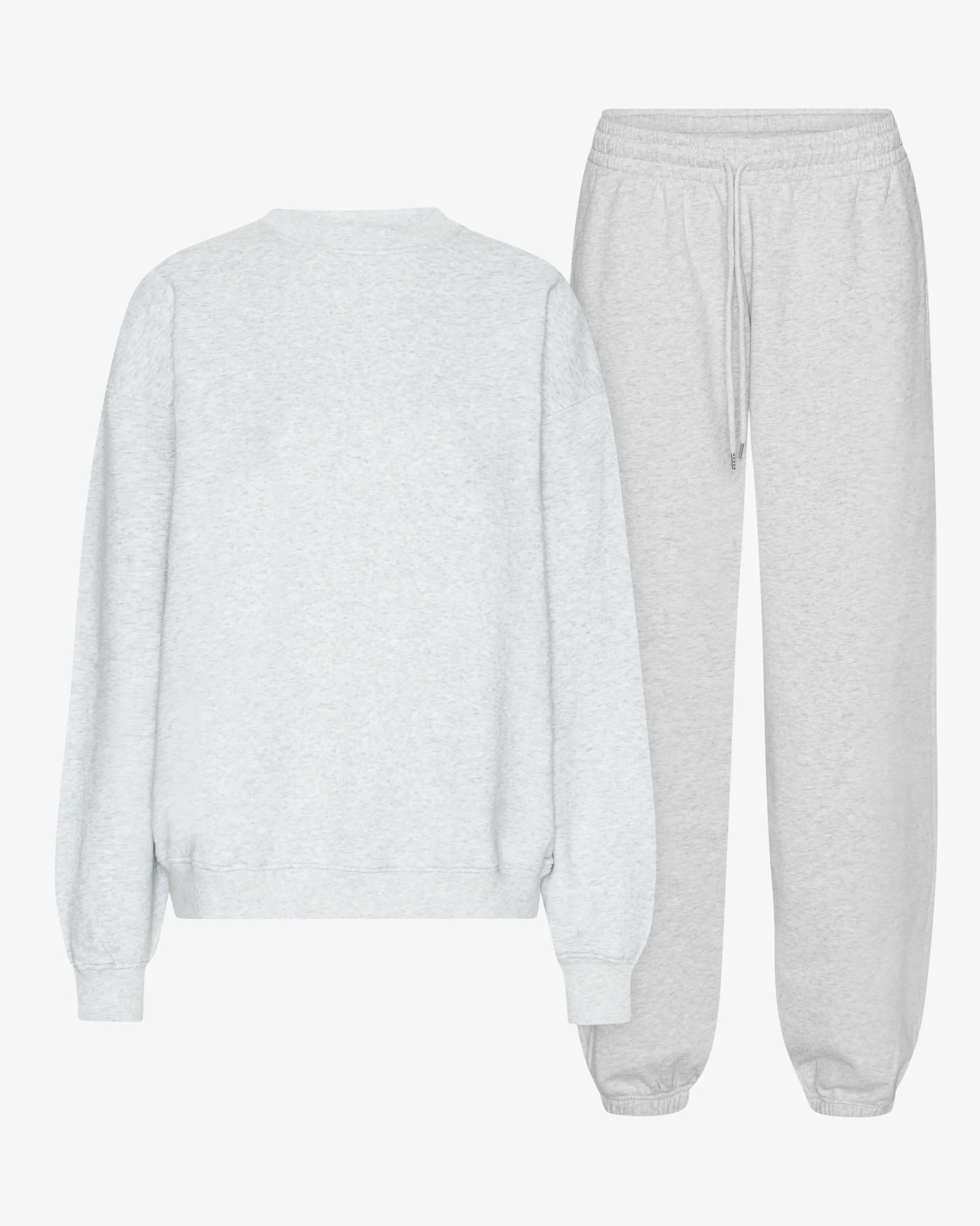 Organic Relaxed Sweatsuit - Snow Melange