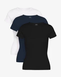 Organic Rib Tee - Mixed 04 (3-Pack)