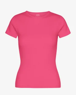 Organic Rib T-Shirt - Bubblegum Pink
