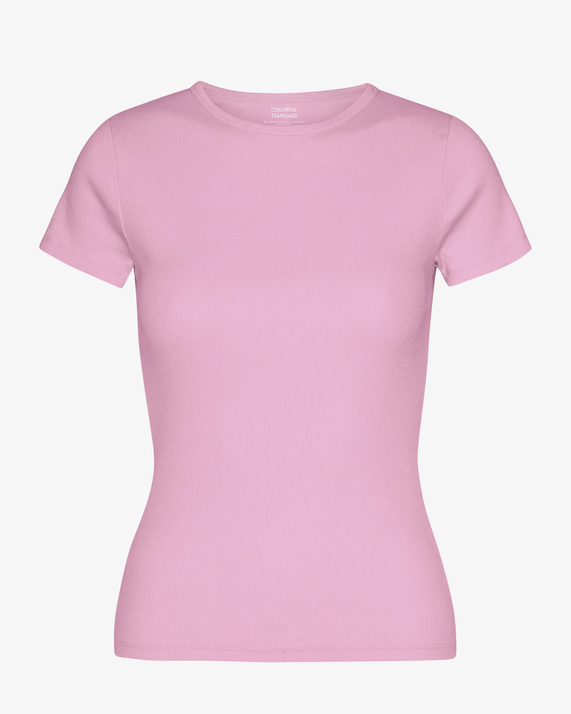 Organic Rib T-Shirt - Cherry Blossom