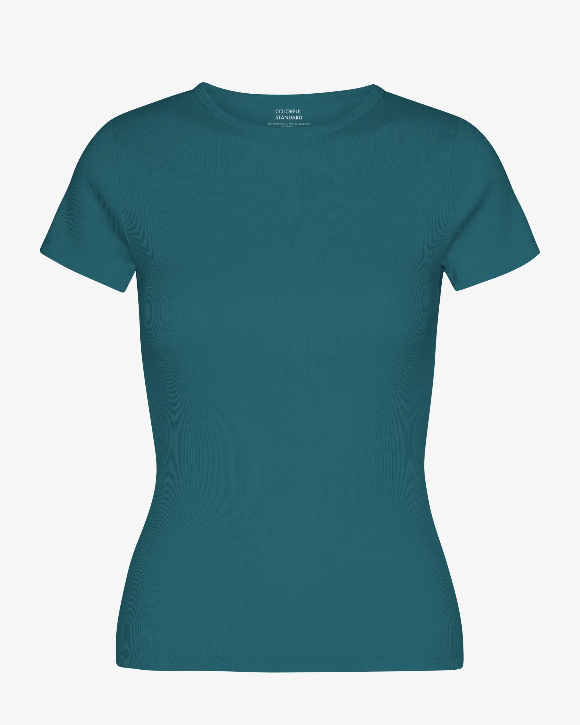 Organic Rib T-Shirt - Ocean Green