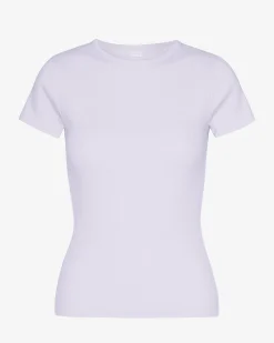 Organic Rib T-Shirt - Soft Lavender
