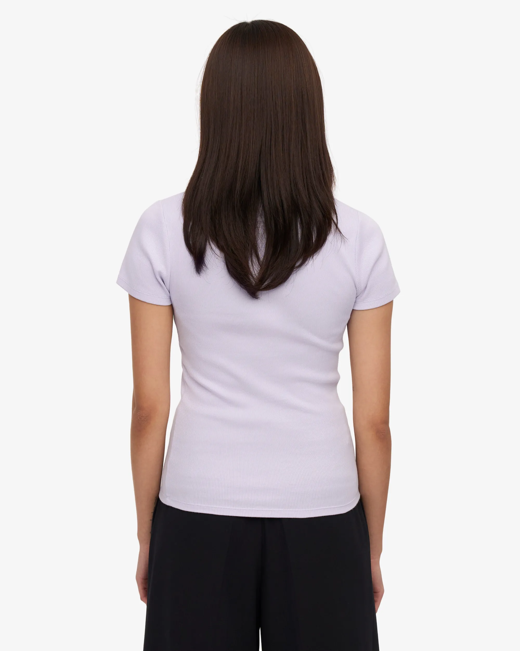 Organic Rib T-Shirt - Soft Lavender