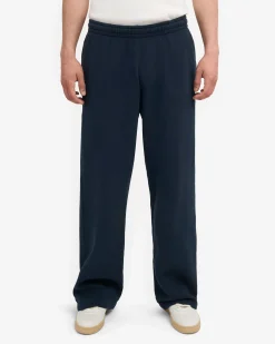 Organic Straight Leg Sweatpants - Navy Blue