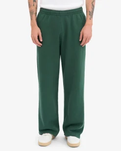 Organic Straight Leg Sweatpants - Emerald Green