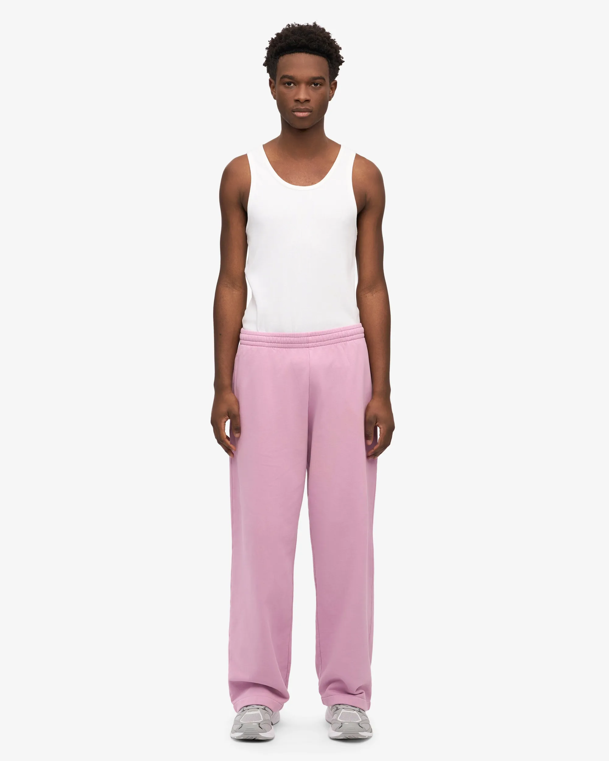 Organic Straight Leg Sweatpants - Cherry Blossom