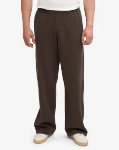 Organic Straight Leg Sweatpants - Coffee Brown
