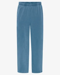 Organic Straight Leg Sweatpants - Faded Indigo