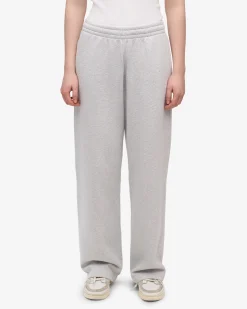 Organic Straight Leg Sweatpants - Snow Melange