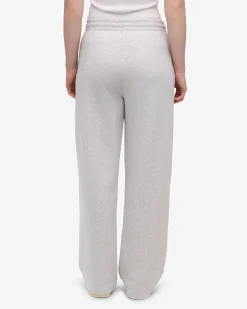 Organic Straight Leg Sweatpants - Snow Melange