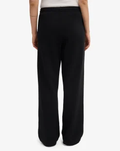 Organic Straight Leg Sweatpants - Deep Black