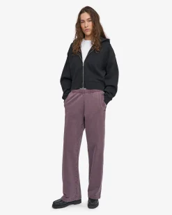 Organic Straight Leg Sweatpants - Faded Grape