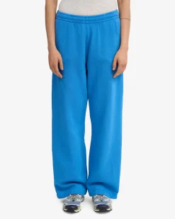 Organic Straight Leg Sweatpants - Pacific Blue