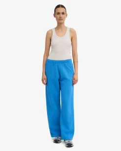 Organic Straight Leg Sweatpants - Pacific Blue