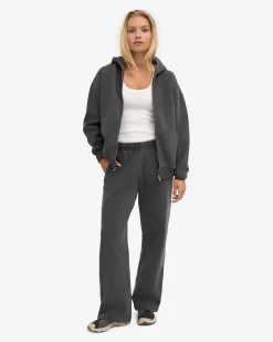 Organic Straight Leg Sweatpants - Faded Black