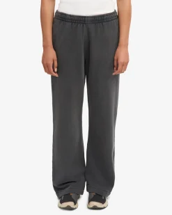 Organic Straight Leg Sweatpants - Faded Black
