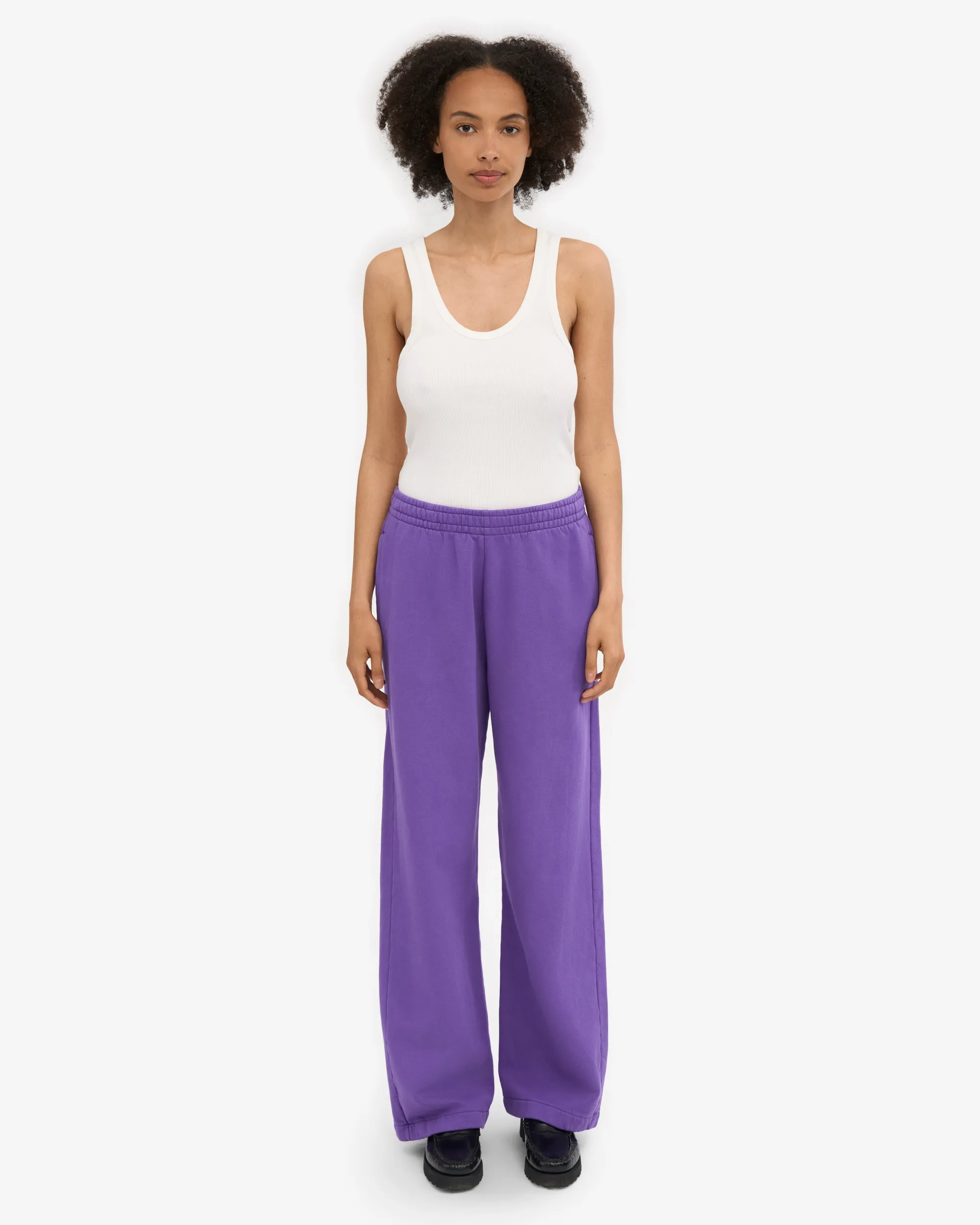 Organic Straight Leg Sweatpants - Ultra Violet